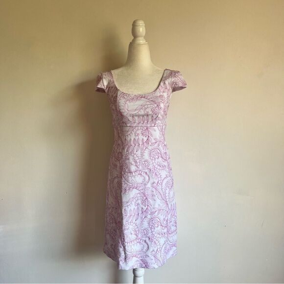 Lilly Pulitzer Laurent Embroidered White & Purple Sunshine Swirl Dress - Picture 2 of 10